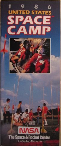 Cover of 1986 Space Camp Brochure