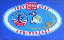 Close-Up of 25th Anniversary Flown Flag