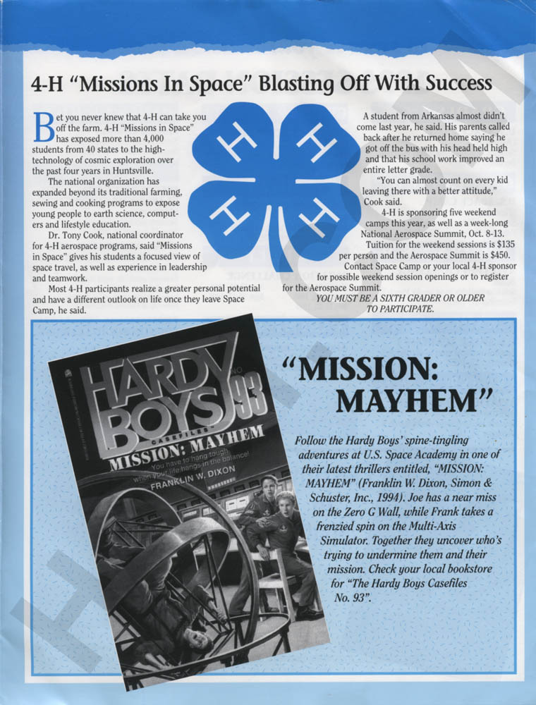 Space Camp News - Spring 1995 - Page 4