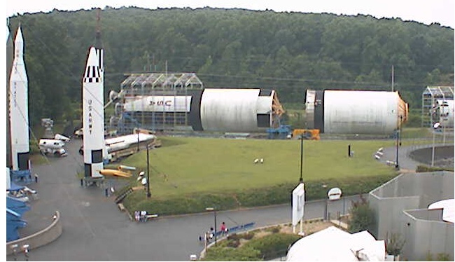 Focused Saturn V Camera View