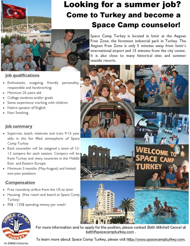 Space Camp Turkey - Summer 2008 Advert