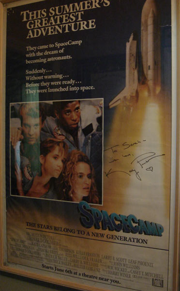 Kelly Preston Signed Space Camp Poster