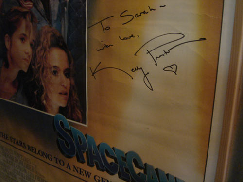 Kelly Preston Signed Space Camp Poster