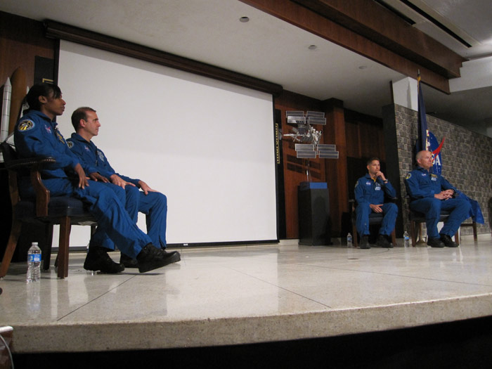 STS-131 Crew at Marshal Space Flight Center