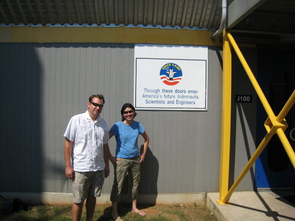 Tony and Nathalie in front of Hab1