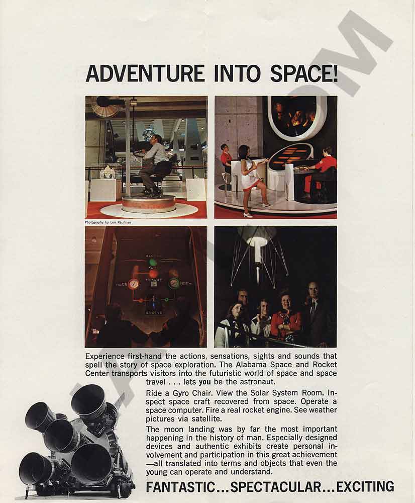 Alabama Space and Rocket Center Brochure - Inside