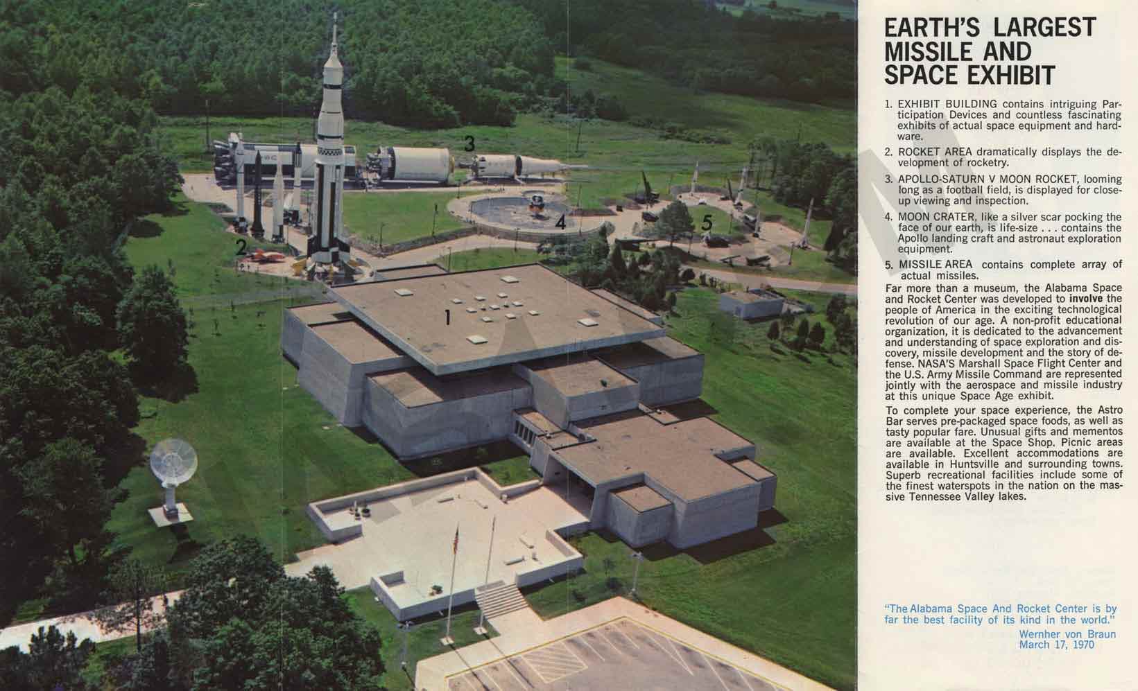 Alabama Space and Rocket Center Brochure - Spread