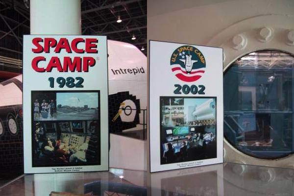 Space Camp Display - Comparison from 1982 to 2002