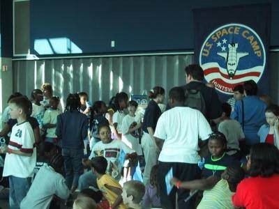 PC Camp Teams Sing Happy Birthday to Space Camp