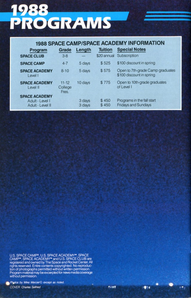 1988 Space Camp Brochure - Page 28