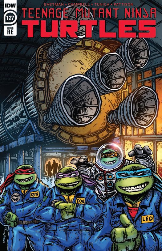 TMNT at Space Camp with Saturn V in Background