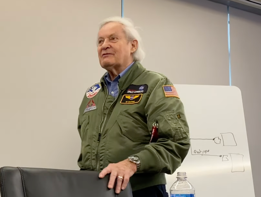 Ed Buckbee at a Marshall Space Flight Center Early Careers Event in January 2020.